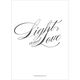 Dark Grey Script Light and Love Invitations Image 1 of 3